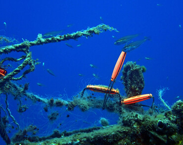 仇东平水摄作品55-海里的烂鱼网_每日一照2021_海富瑜